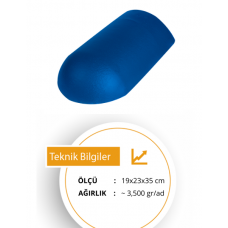 Açık Mavi Beton Kiremit Mahya Sonlandırma Açık Mavi Beton Kiremit Mahya Sonlandırma